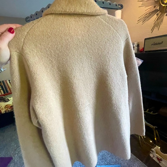 Vince Alpaca Collar Button Cardigan Shirt - Picture 3 of 5